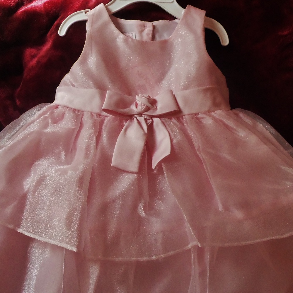 Toddler Girls Party Cute Pink 2 Piece Dress Set